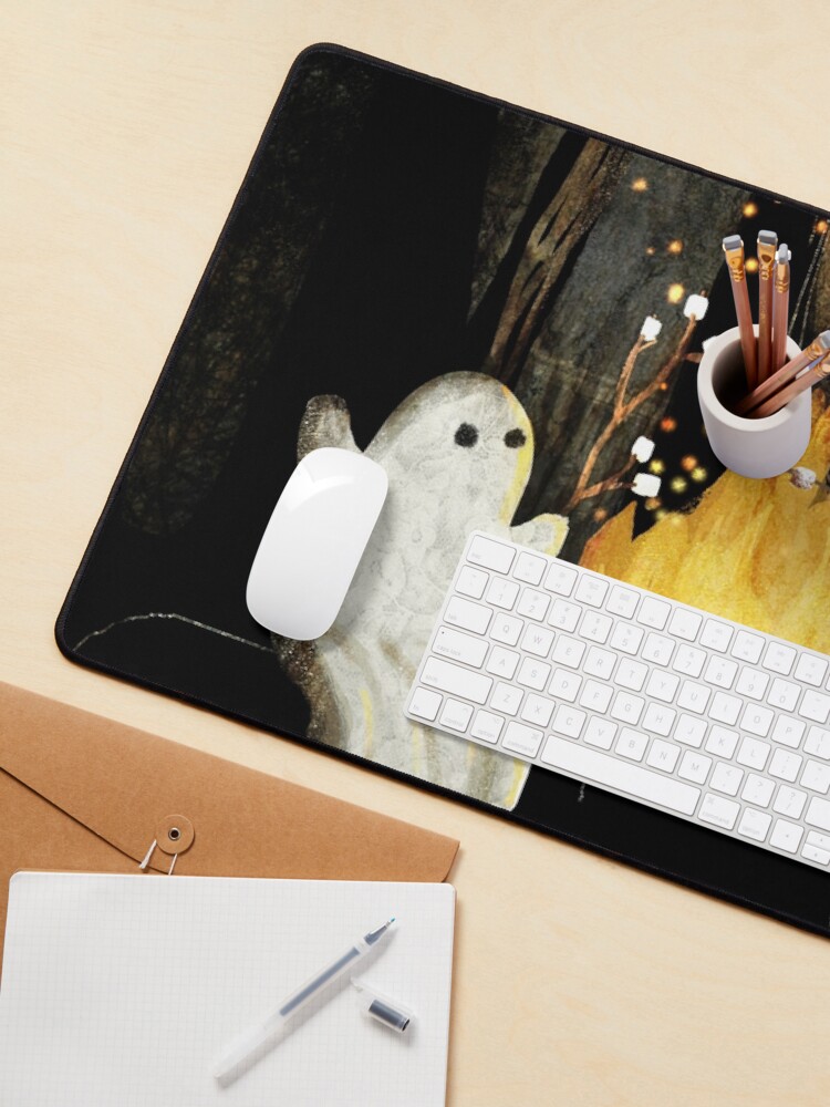 Thumbnail 3 of 5, Mouse Pad, Marshmallows and ghost stories designed and sold by katherineblower.