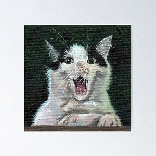 Item preview, Cat yawn designed and sold by Artravelove.