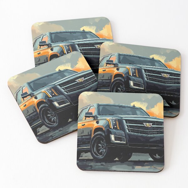 Item preview, "Black Cadillac Escalade – Digital Pop Art Print" IV designed and sold by AutoPopStudio.