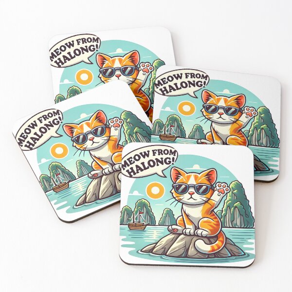 Item preview, Meow from Halong – Cute Explorer Cats designed and sold by ZepGiftShop.