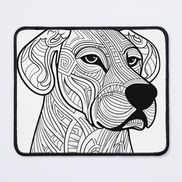 Item preview, Dog #2 Coloring Page Pattern  designed and sold by DavidColoring.