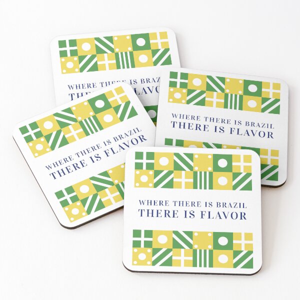 Item preview, 'Where There Is Brazil, There Is Flavor' Brazilian Food and Culture designed and sold by Palette Print.