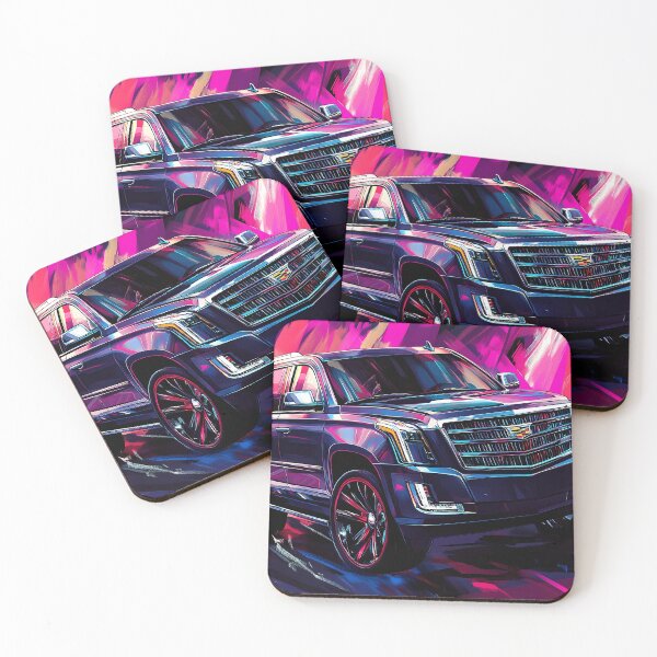 Item preview, "Blue Cadillac Escalade – Digital Pop Art Print" designed and sold by AutoPopStudio.