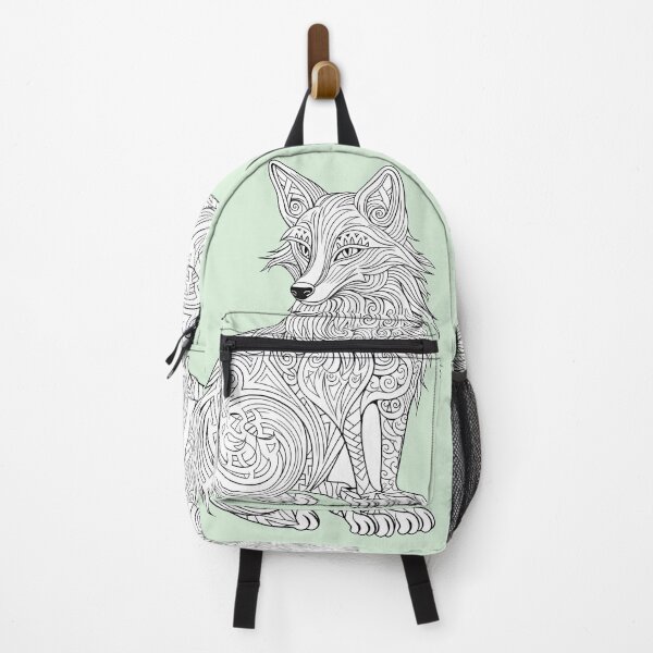 Item preview, Fox #2 Coloring Page Pattern  designed and sold by DavidColoring.