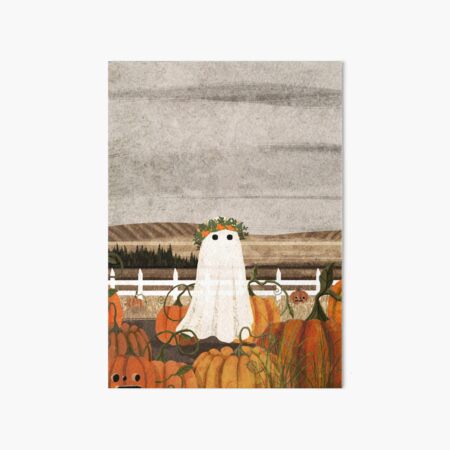 Vista previa del artículo con la obra «Hay un fantasma en el parche de calabazas otra vez ...», diseñado y vendido por katherineblower.
