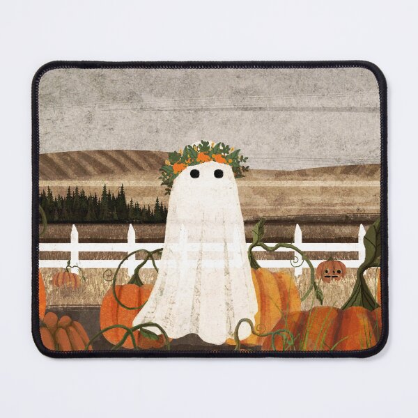 Vista previa del artículo con la obra «Hay un fantasma en el parche de calabazas otra vez ...», diseñado y vendido por katherineblower.