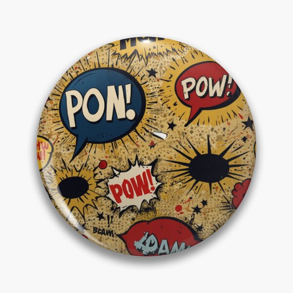 Item preview, Retro Comic Explosion - Vintage Pop Art Pattern with BAM! POW! Speech Bubbles designed and sold by WeirdlyWorn.