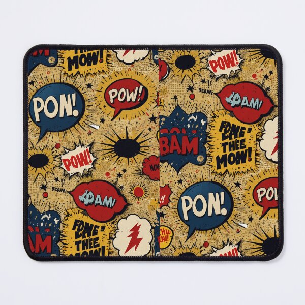Item preview, Retro Comic Explosion - Vintage Pop Art Pattern with BAM! POW! Speech Bubbles designed and sold by WeirdlyWorn.