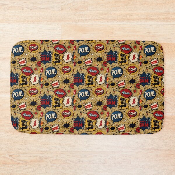 Item preview, Retro Comic Explosion - Vintage Pop Art Pattern with BAM! POW! Speech Bubbles designed and sold by WeirdlyWorn.