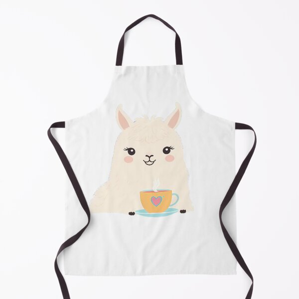 Item preview, Cute Little Llama having tea designed and sold by WoollenLlama.