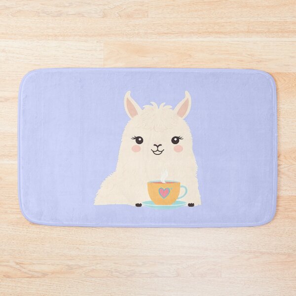 Item preview, Cute Little Llama having tea designed and sold by WoollenLlama.