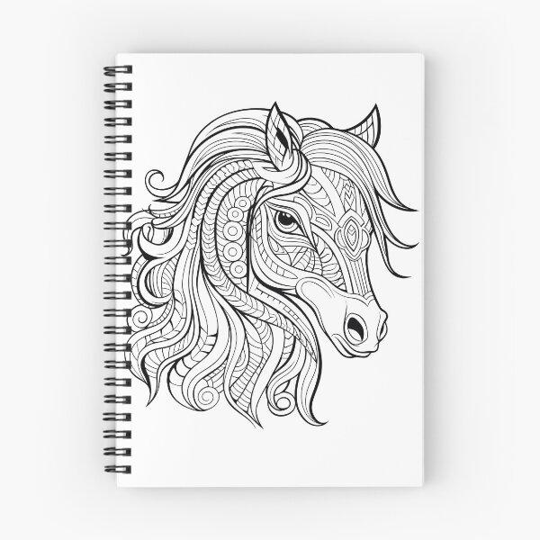 Item preview, Horse #2 Coloring Page Pattern  designed and sold by DavidColoring.