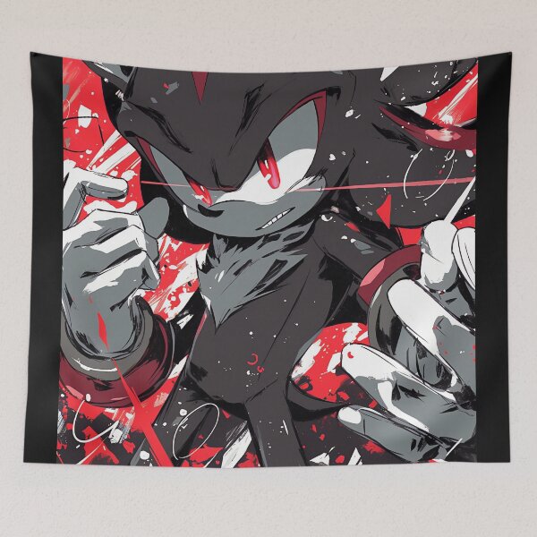 Item preview, Black Airforce Energy Hedgehog Anime designed and sold by AnimeArsenalPrints.