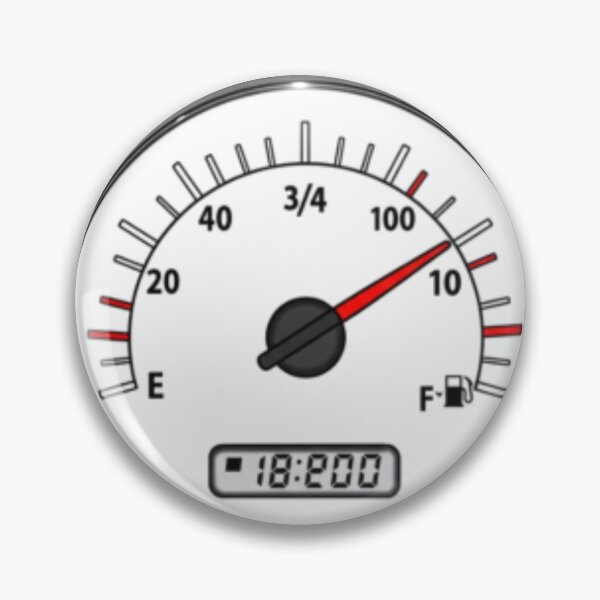 Item preview, Turn Down the Gas - Fuel Gauge with Text designed and sold by panchoflex.