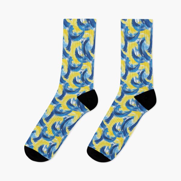 Item preview, Expressive Blend of Blue and Yellow Shades designed and sold by MidArtForge.