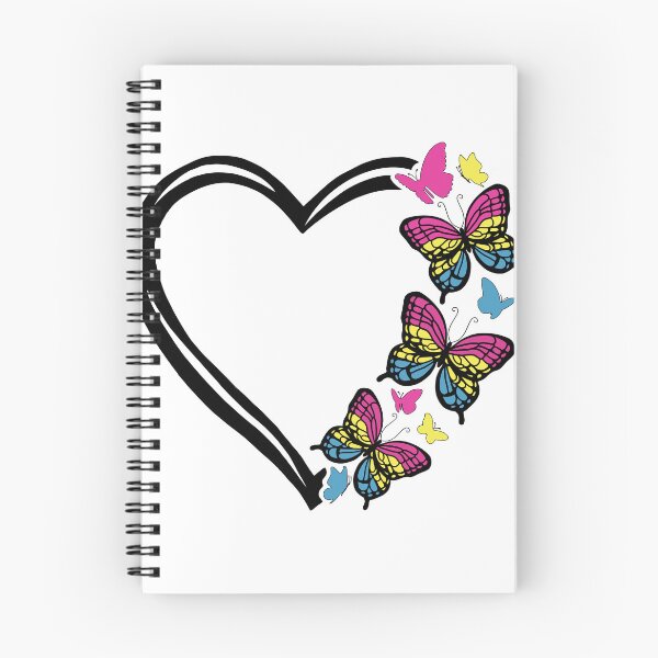 Item preview, Pansexual Pride Flying Butterfly Heart  designed and sold by QueenS-Gallery.