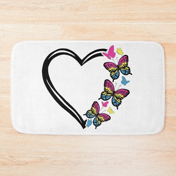 Item preview, Pansexual Pride Flying Butterfly Heart  designed and sold by QueenS-Gallery.