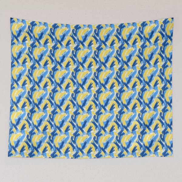 Item preview, Expressive Blend of Blue and Yellow Shades designed and sold by MidArtForge.