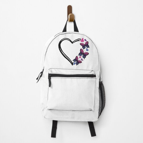 Item preview, Bisexual Pride Flying Butterfly Heart  designed and sold by QueenS-Gallery.