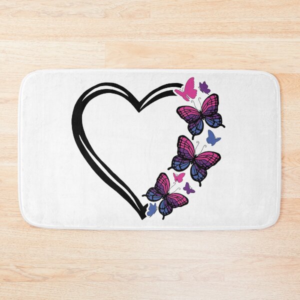 Item preview, Bisexual Pride Flying Butterfly Heart  designed and sold by QueenS-Gallery.
