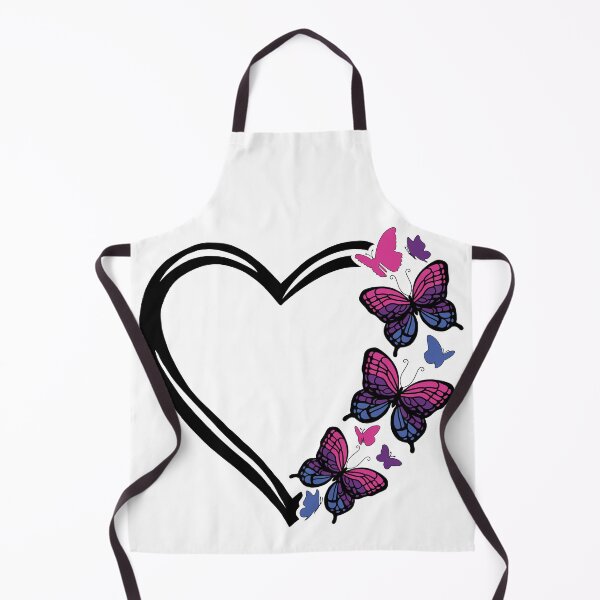 Item preview, Bisexual Pride Flying Butterfly Heart  designed and sold by QueenS-Gallery.