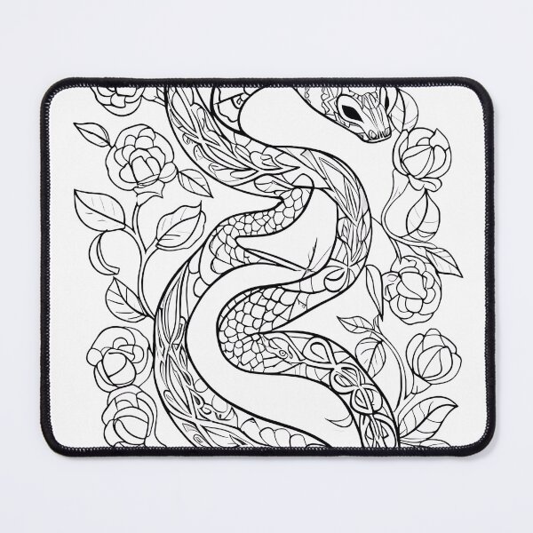 Item preview, Snake #2 Coloring Page Pattern  designed and sold by DavidColoring.