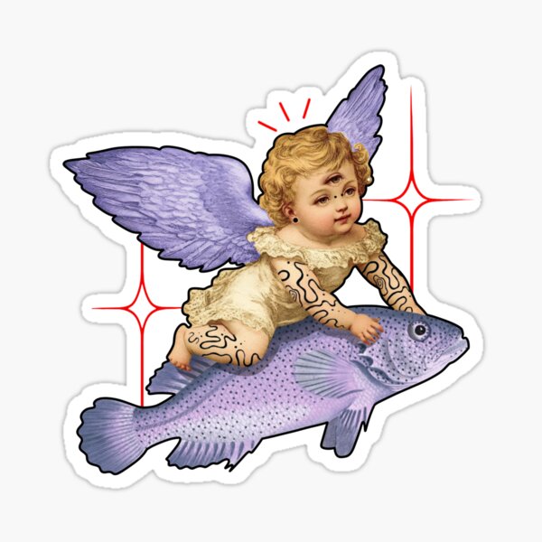Item preview, ANGEL AND FISH №3 designed and sold by KisuMuho.