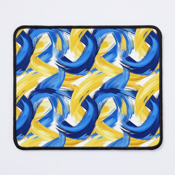 Item preview, Expressive Blend of Blue and Yellow Shades designed and sold by MidArtForge.