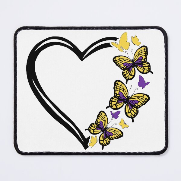 Item preview, Intersex Pride Flying Butterfly Heart  designed and sold by QueenS-Gallery.