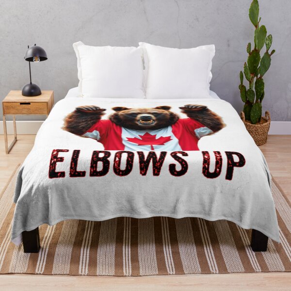 Item preview,  Canada Elbows Up Grizzly Bear  - Canadian Proud  designed and sold by Smix Pixels.