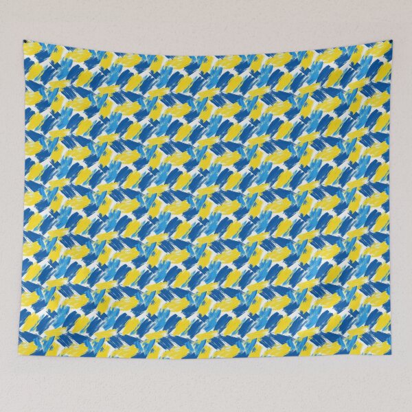 Item preview, Expressive Blend of Blue and Yellow Shades designed and sold by MidArtForge.