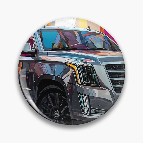 Item preview, "Grey Cadillac Escalade – Digital Pop Art Print" VIII designed and sold by AutoPopStudio.