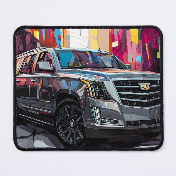 Item preview, "Grey Cadillac Escalade – Digital Pop Art Print" VIII designed and sold by AutoPopStudio.