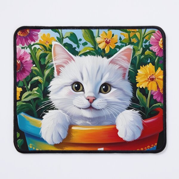 Item preview, Cute cat sitting in basket designed and sold by krishnapai.