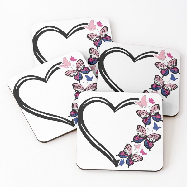 Item preview, Genderfluid Pride Flying Butterfly Heart  designed and sold by QueenS-Gallery.