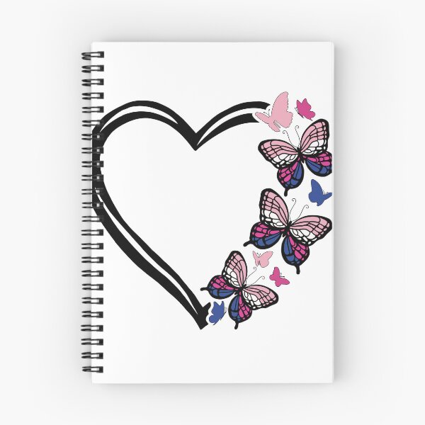 Item preview, Genderfluid Pride Flying Butterfly Heart  designed and sold by QueenS-Gallery.