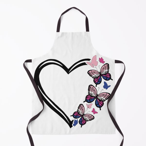 Item preview, Genderfluid Pride Flying Butterfly Heart  designed and sold by QueenS-Gallery.