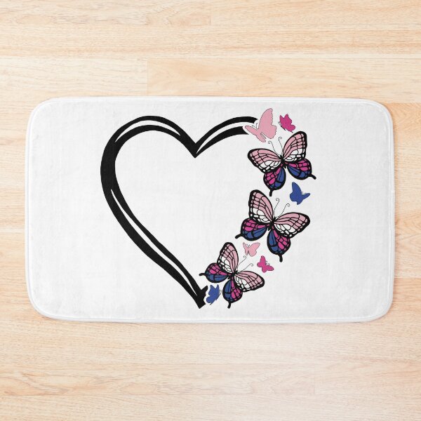 Item preview, Genderfluid Pride Flying Butterfly Heart  designed and sold by QueenS-Gallery.