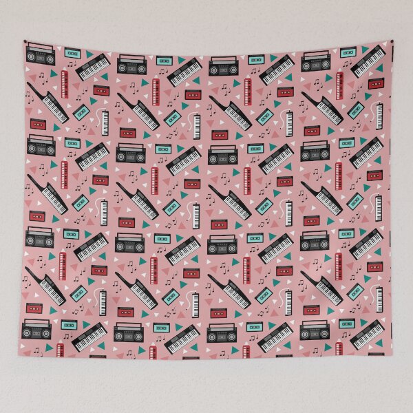 Item preview, Retro music pattern designed and sold by MarleinWinter.