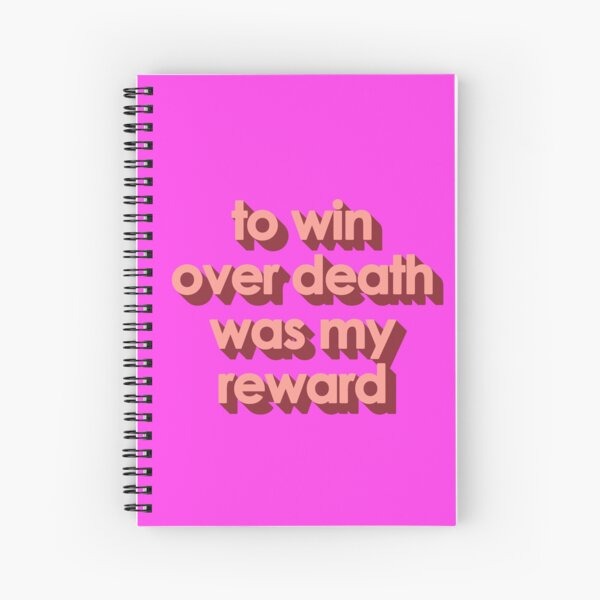 Item preview, TO WIN OVER DEATH WAS MY REWARD designed and sold by The Turbulent Architect.