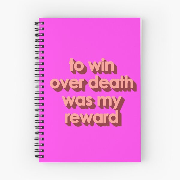Item preview, TO WIN OVER DEATH WAS MY REWARD designed and sold by The Turbulent Architect.