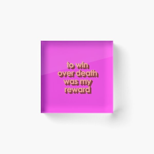 Item preview, TO WIN OVER DEATH WAS MY REWARD designed and sold by The Turbulent Architect.