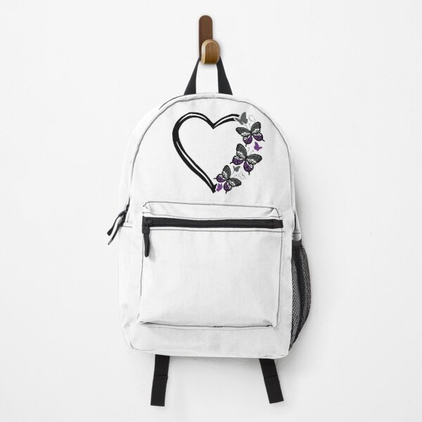 Item preview, Asexual Pride Flying Butterfly Heart  designed and sold by QueenS-Gallery.