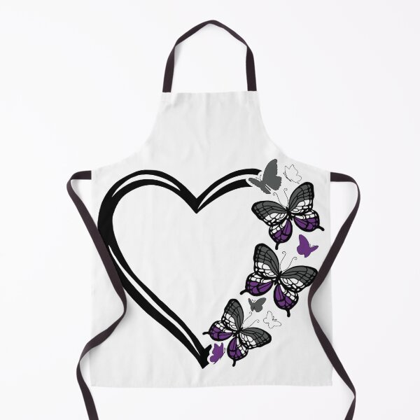 Item preview, Asexual Pride Flying Butterfly Heart  designed and sold by QueenS-Gallery.