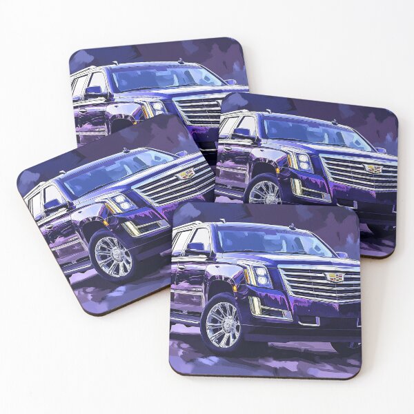 Item preview, "Blue Cadillac Escalade – Digital Pop Art Print" III designed and sold by AutoPopStudio.