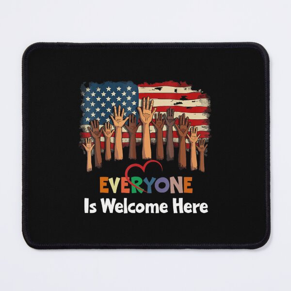 Item preview, Everyone Is Welcome Here Teacher Flag USA designed and sold by FantasyFablesC.