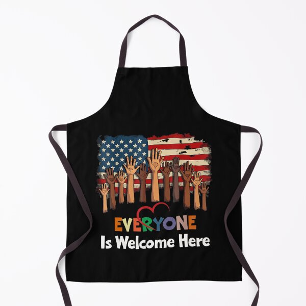 Item preview, Everyone Is Welcome Here Teacher Flag USA designed and sold by FantasyFablesC.
