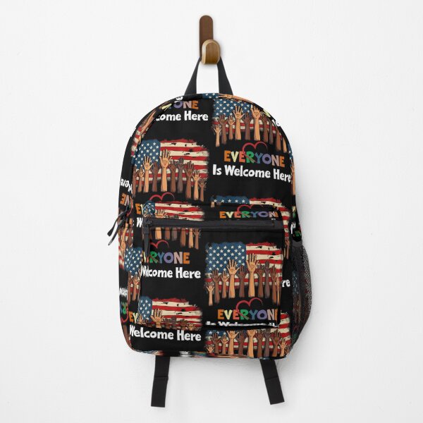 Item preview, Everyone Is Welcome Here Teacher Flag USA designed and sold by FantasyFablesC.
