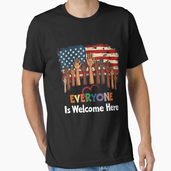 Artikel-Vorschau von Jeder ist hier willkommen Lehrer Flagge USA, designt und verkauft von FantasyFablesC.