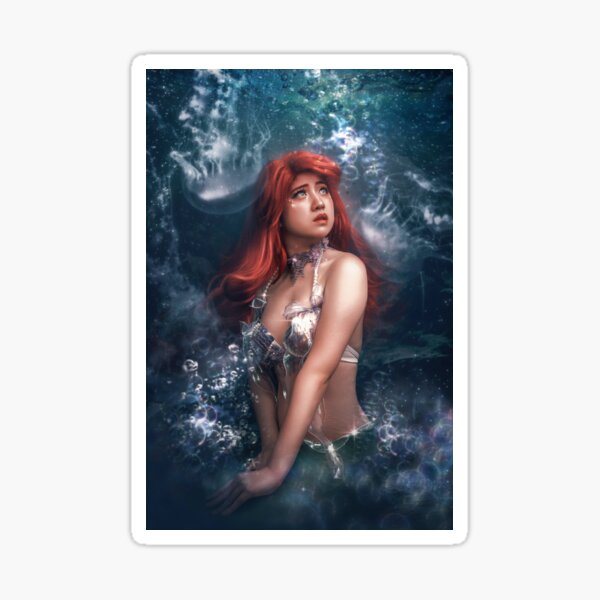 Vista previa del artículo con la obra «Sirena bajo el mar», diseñado y vendido por THwanda.